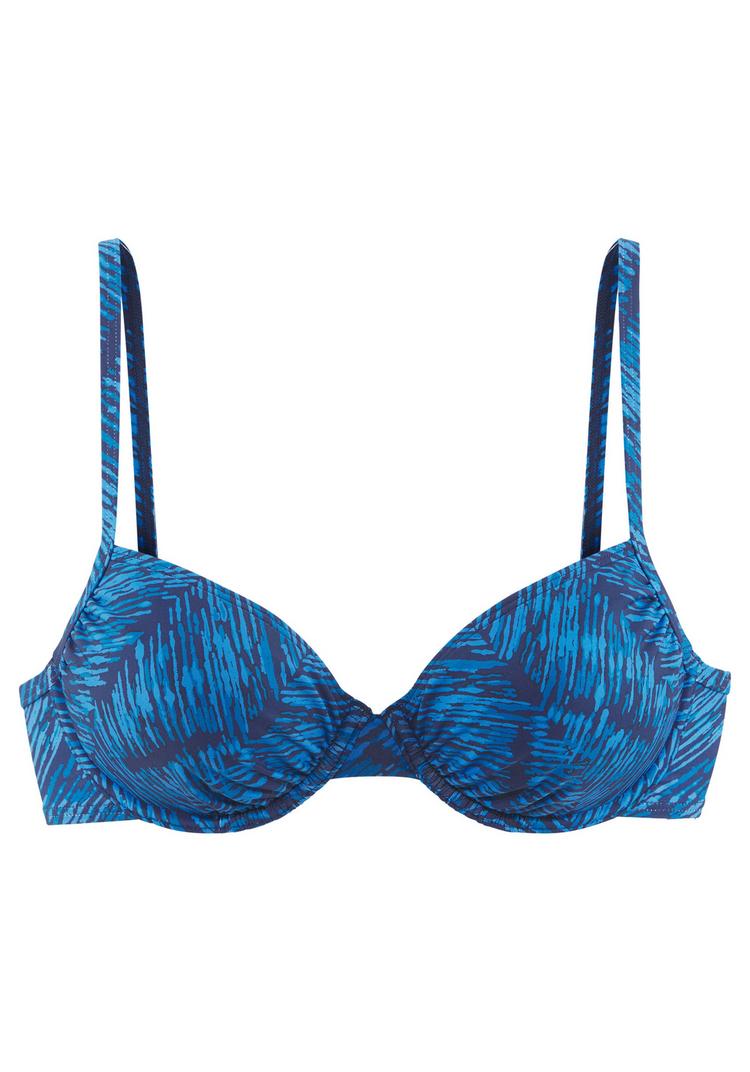 JETTE JETTE B&uuml;gel-Bikini-Top Bikini Oberteil Damen - marine bedruckt - 0 | SportScheck
