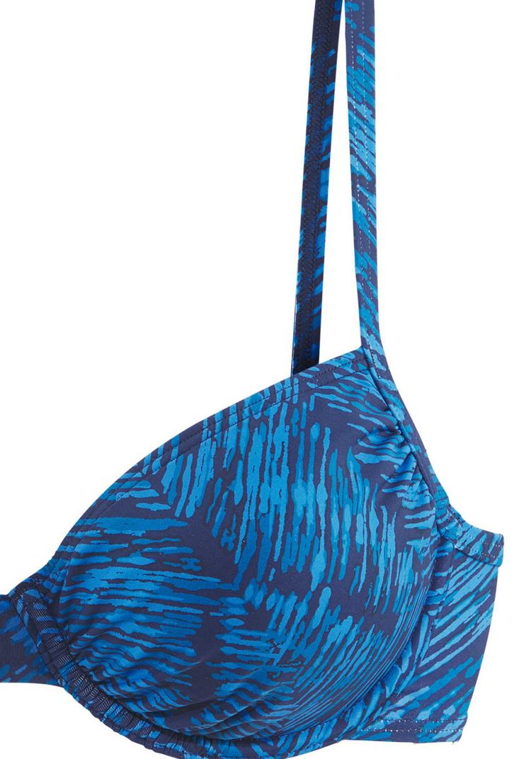 JETTE JETTE B&uuml;gel-Bikini-Top Bikini Oberteil Damen - marine bedruckt - 0 | SportScheck