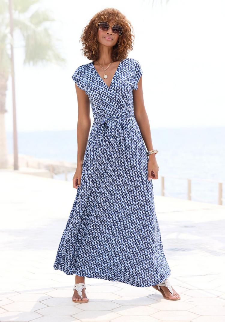 Lascana Lascana Maxikleid Maxikleid Damen - blau - 1 | SportScheck