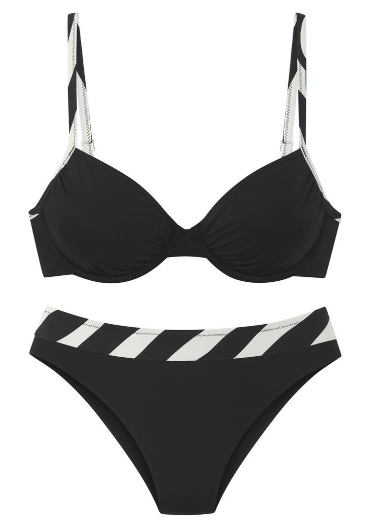 FRENCH CONNECTION FRENCH CONNECTION B&uuml;gel-Bikini Bikini Set Damen - schwarz - 0 | SportScheck