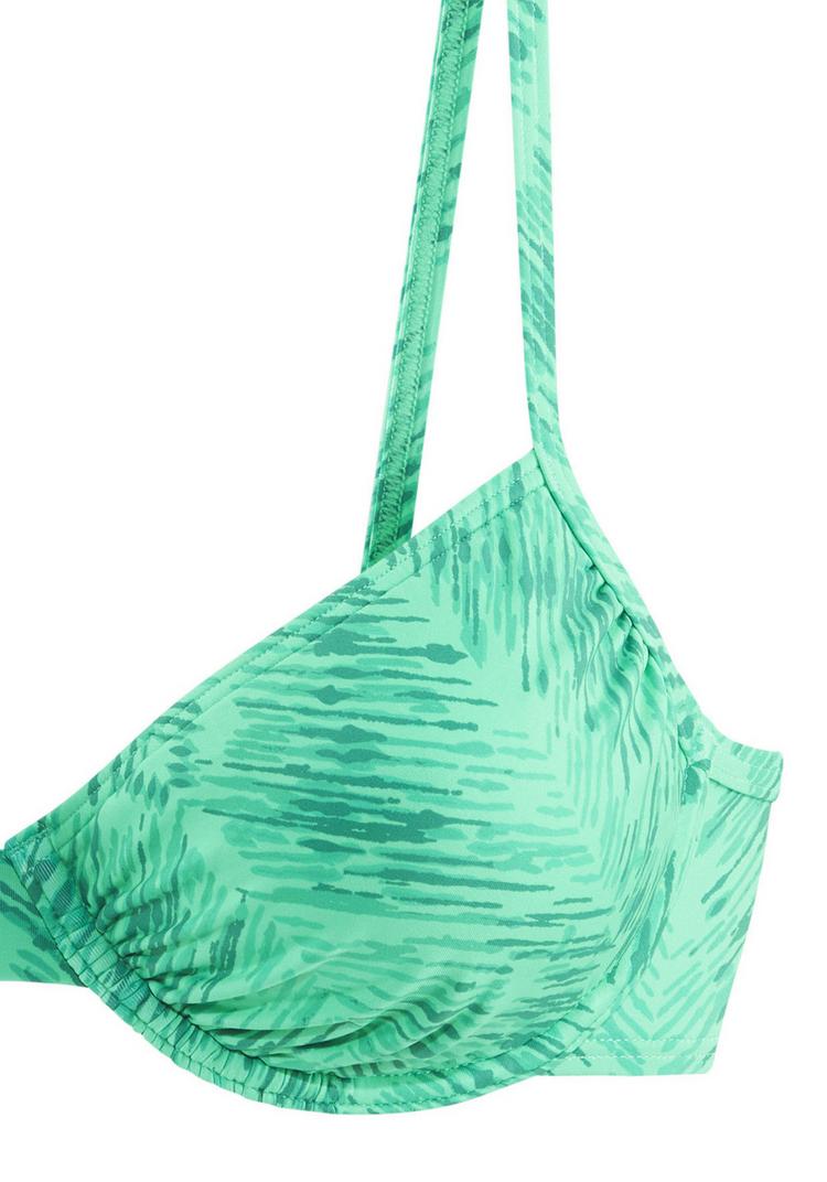 JETTE JETTE B&uuml;gel-Bikini-Top Bikini Oberteil Damen - gr&uuml;n bedruckt - 0 | SportScheck
