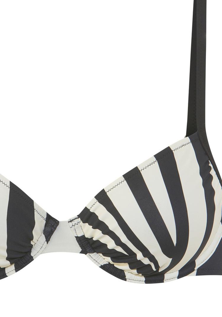 FRENCH CONNECTION FRENCH CONNECTION B&uuml;gel-Bikini Bikini Set Damen - schwarz-creme - 0 | SportScheck