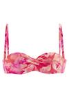 S.OLIVER B&uuml;gel-Bandeau-Bikini-Top Bikini Oberteil Damen - pfirsich bedruckt