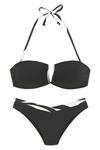 FRENCH CONNECTION Bandeau-Bikini Bikini Set Damen - schwarz