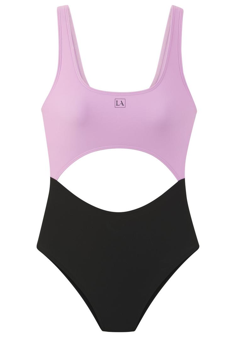LASCANA Active LASCANA Active Badeanzug Badeanzug Damen - schwarz-rosa - 0 | SportScheck