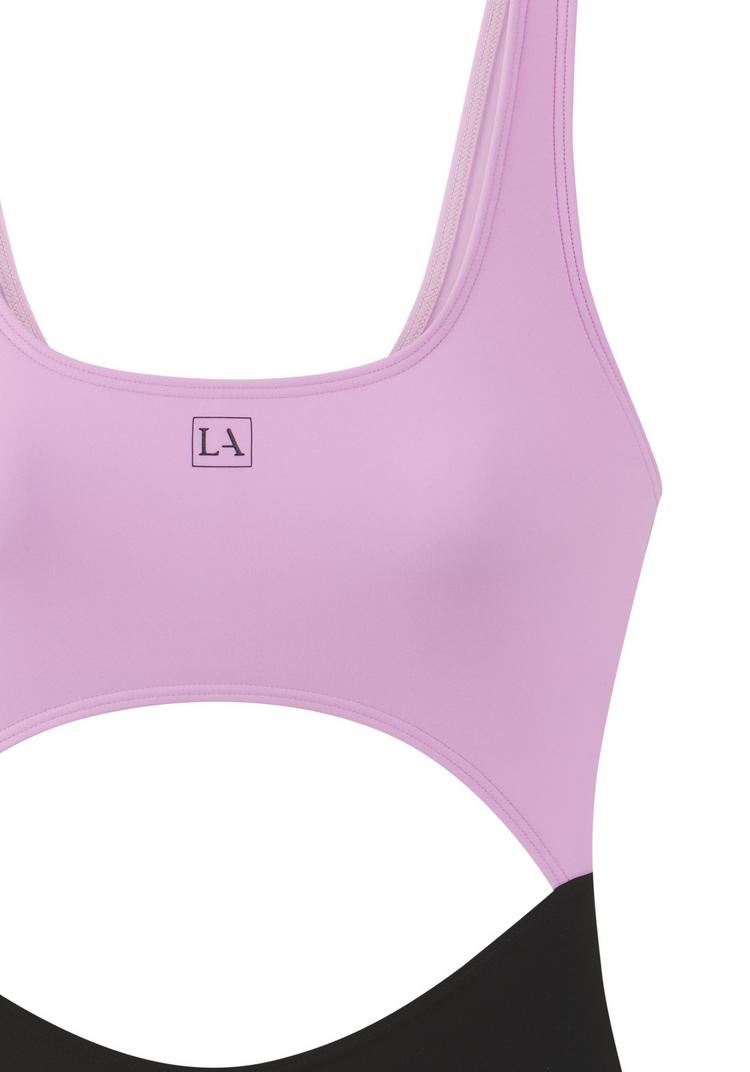 LASCANA Active LASCANA Active Badeanzug Badeanzug Damen - schwarz-rosa - 0 | SportScheck