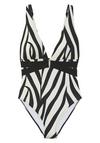 FRENCH CONNECTION Badeanzug Badeanzug Damen - schwarz-creme