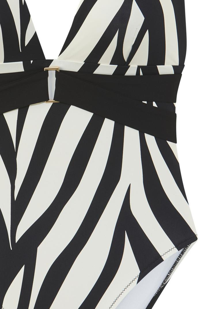 FRENCH CONNECTION FRENCH CONNECTION Badeanzug Badeanzug Damen - schwarz-creme - 0 | SportScheck