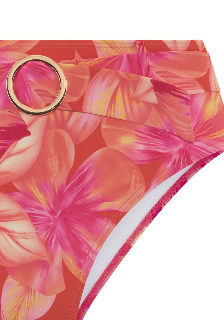 S.OLIVER S.OLIVER Highwaist-Bikini-Hose Bikini Hose Damen - pfirsich bedruckt - 2 | SportScheck