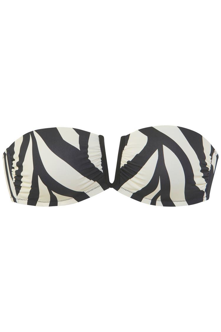 FRENCH CONNECTION FRENCH CONNECTION Bandeau-Bikini Bikini Set Damen - schwarz-creme - 1 | SportScheck
