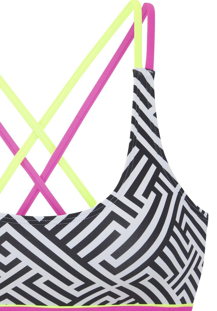 Buffalo Buffalo Bustier-Bikini-Top Bikini Oberteil Damen - schwarz-wei&szlig; - 1 | SportScheck