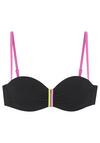 Buffalo B&uuml;gel-Bandeau-Bikini-Top Bikini Oberteil Damen - schwarz