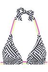 Buffalo Triangel-Bikini-Top Bikini Oberteil Damen - schwarz-wei&szlig;