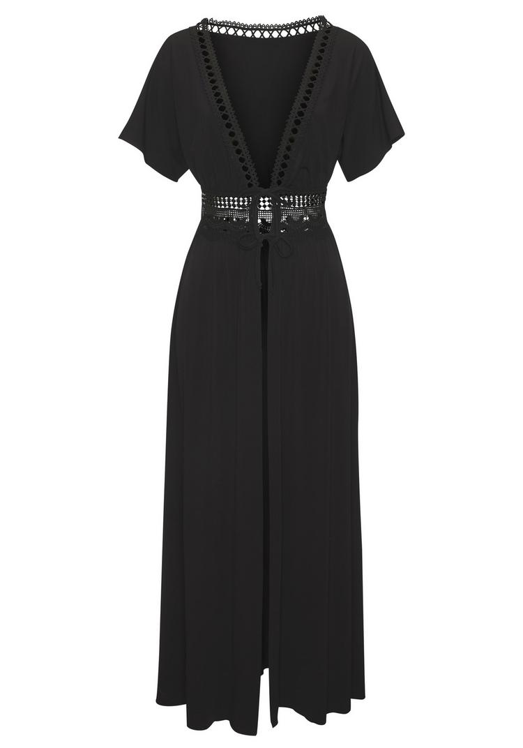 Lascana Lascana Strandkleid Tr&auml;gerkleid Damen - schwarz - 0 | SportScheck