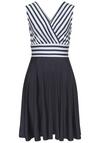 Lascana Sommerkleid Tr&auml;gerkleid Damen - wei&szlig;-navy gestreift