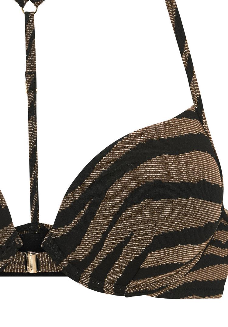 BRUNO BANANI BRUNO BANANI Push-Up-Bikini Bikini Set Damen - schwarz-gold - 1 | SportScheck