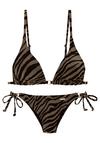 BRUNO BANANI Triangel-Bikini Bikini Set Damen - schwarz-gold