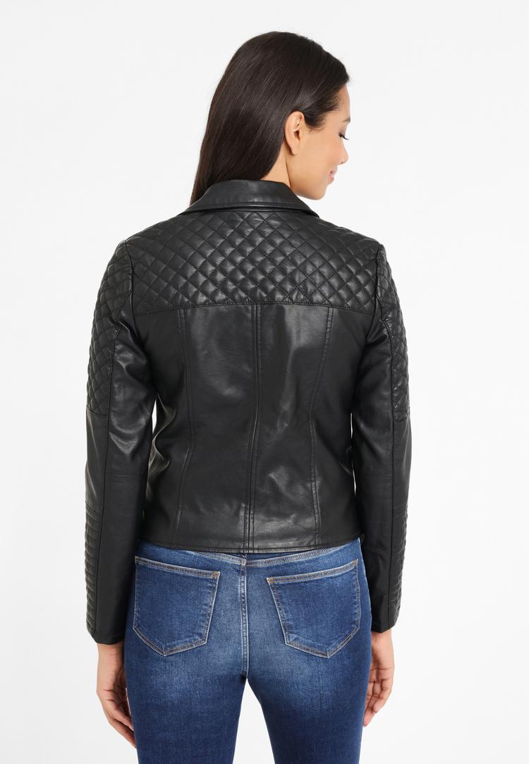 Lascana Lascana Lederimitatjacke Kunstlederjacke Damen - schwarz - 2 | SportScheck