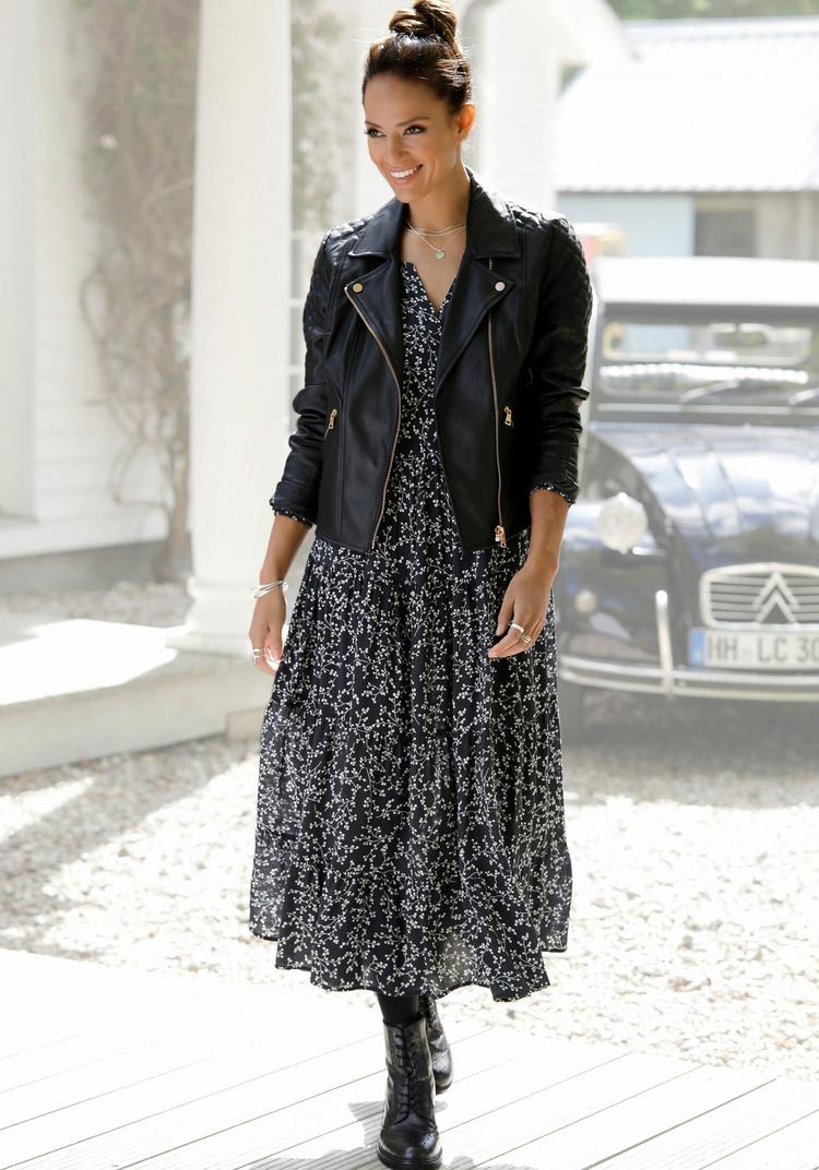 Lascana Lascana Lederimitatjacke Kunstlederjacke Damen - schwarz - 3 | SportScheck