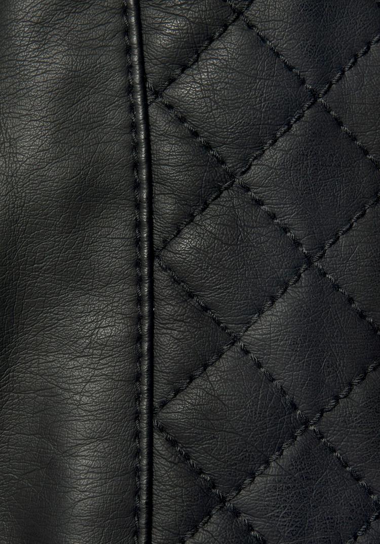 Lascana Lascana Lederimitatjacke Kunstlederjacke Damen - schwarz - 6 | SportScheck