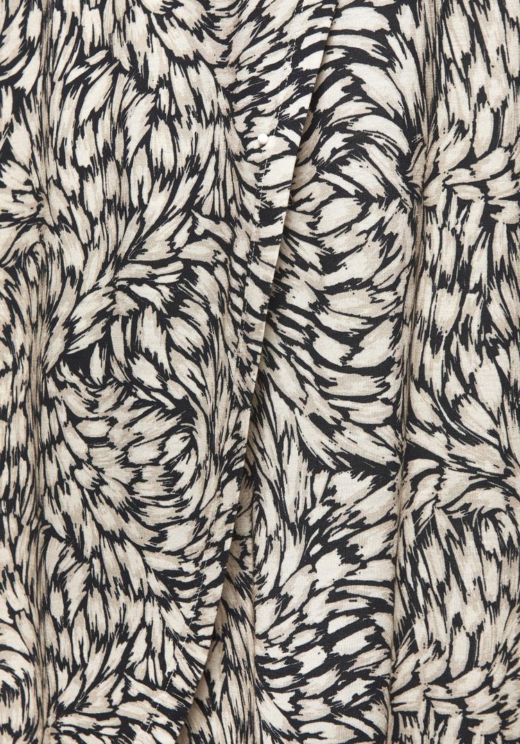 Buffalo Buffalo Jerseyrock Minirock Damen - schwarz-taupe bedruckt - 0 | SportScheck