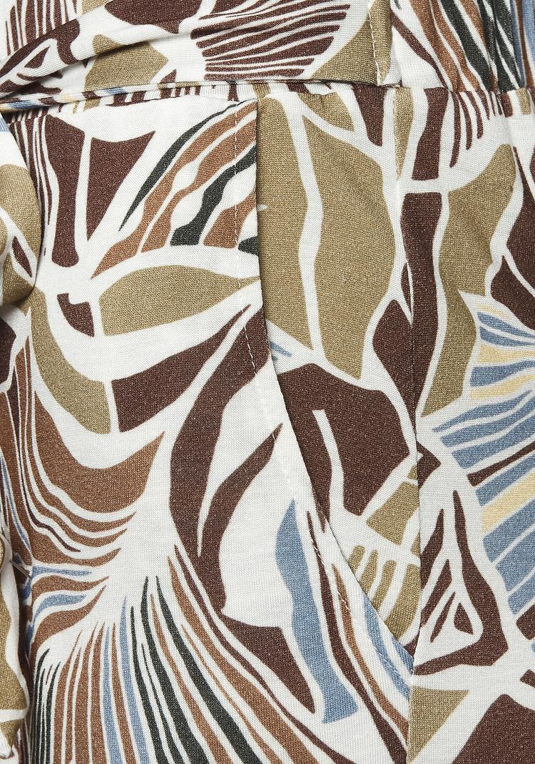 Lascana Lascana Palazzohose Stoffhose Damen - creme-khaki-hellblau-braun bedruckt - 0 | SportScheck