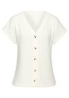 Lascana Kurzarmshirt T-Shirt Damen - creme