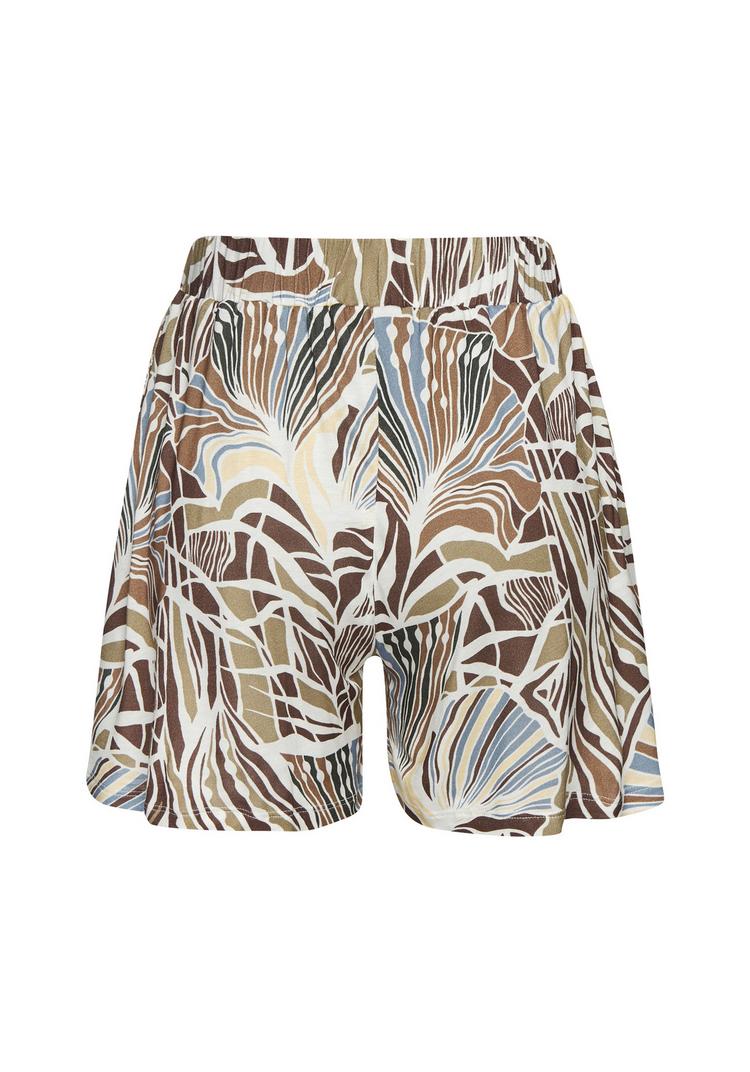 Lascana Lascana Strandshorts Shorts Damen - creme-khaki-hellblau-braun bedruckt - 0 | SportScheck