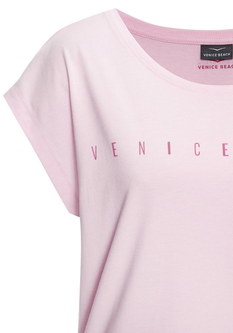 VENICE BEACH VENICE BEACH Kurzarmshirt T-Shirt Damen - rosa - 1 | SportScheck