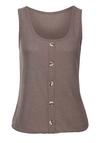 Lascana Tr&auml;gertop Shirt Doppelpack Damen - taupe