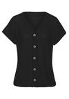 Lascana Kurzarmshirt T-Shirt Damen - schwarz