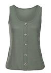 Lascana Tr&auml;gertop Shirt Doppelpack Damen - khaki