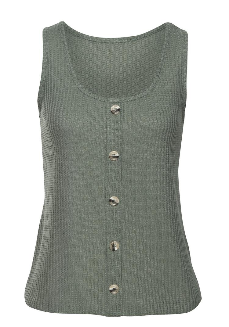 Lascana Lascana Tr&auml;gertop Shirt Doppelpack Damen - khaki - 0 | SportScheck