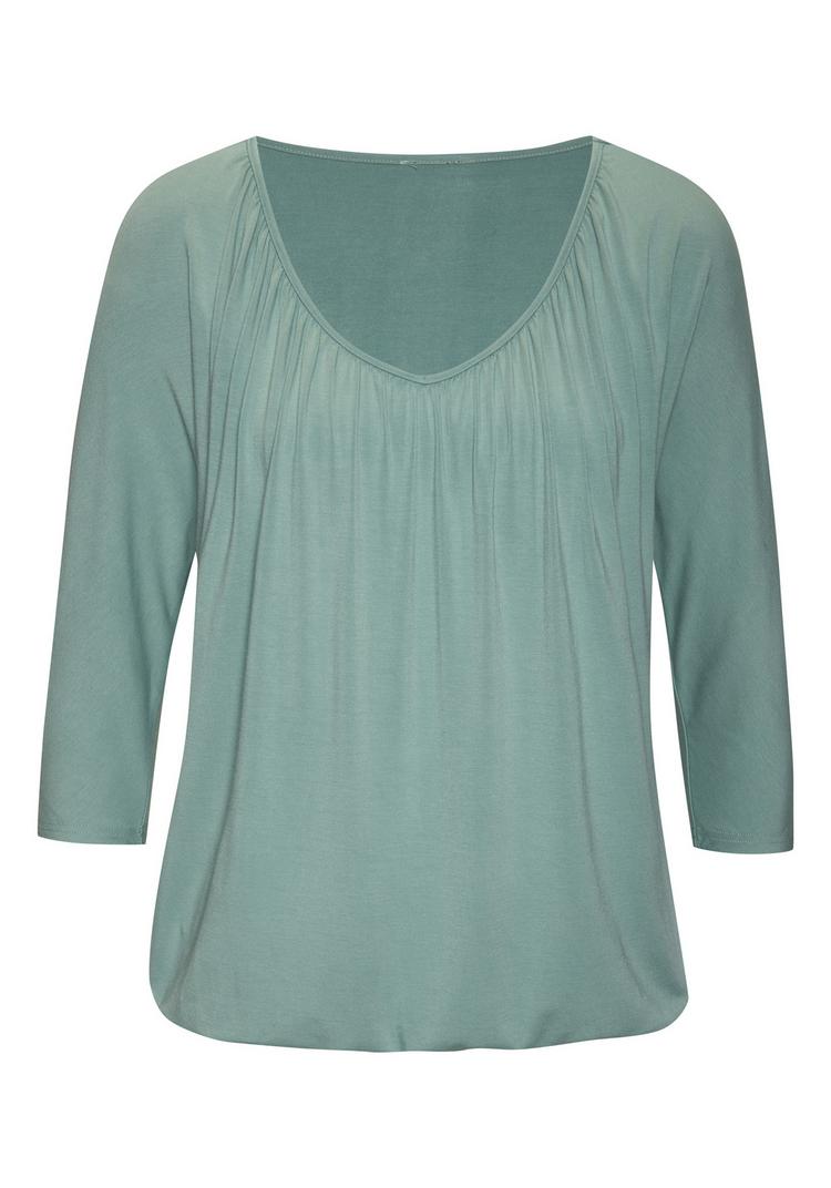 Lascana Lascana 3/4-Arm-Shirt Longshirt Damen - mint - 0 | SportScheck
