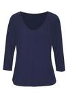 Lascana 3/4-Arm-Shirt Longshirt Damen - navy