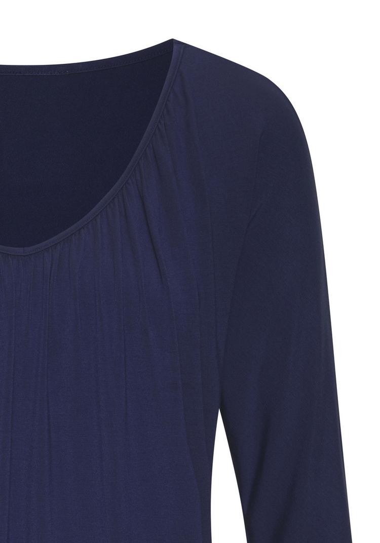 Lascana Lascana 3/4-Arm-Shirt Longshirt Damen - navy - 1 | SportScheck