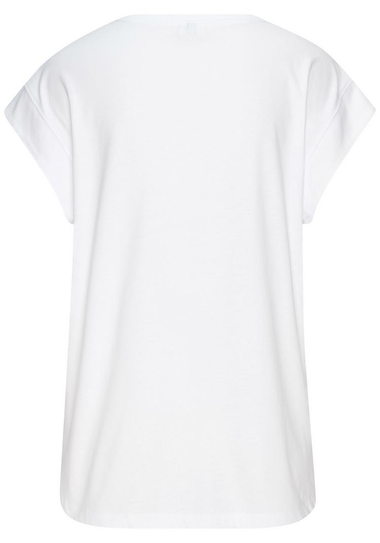 Lascana Lascana Kurzarmshirt T-Shirt Damen - wei&szlig; - 0 | SportScheck