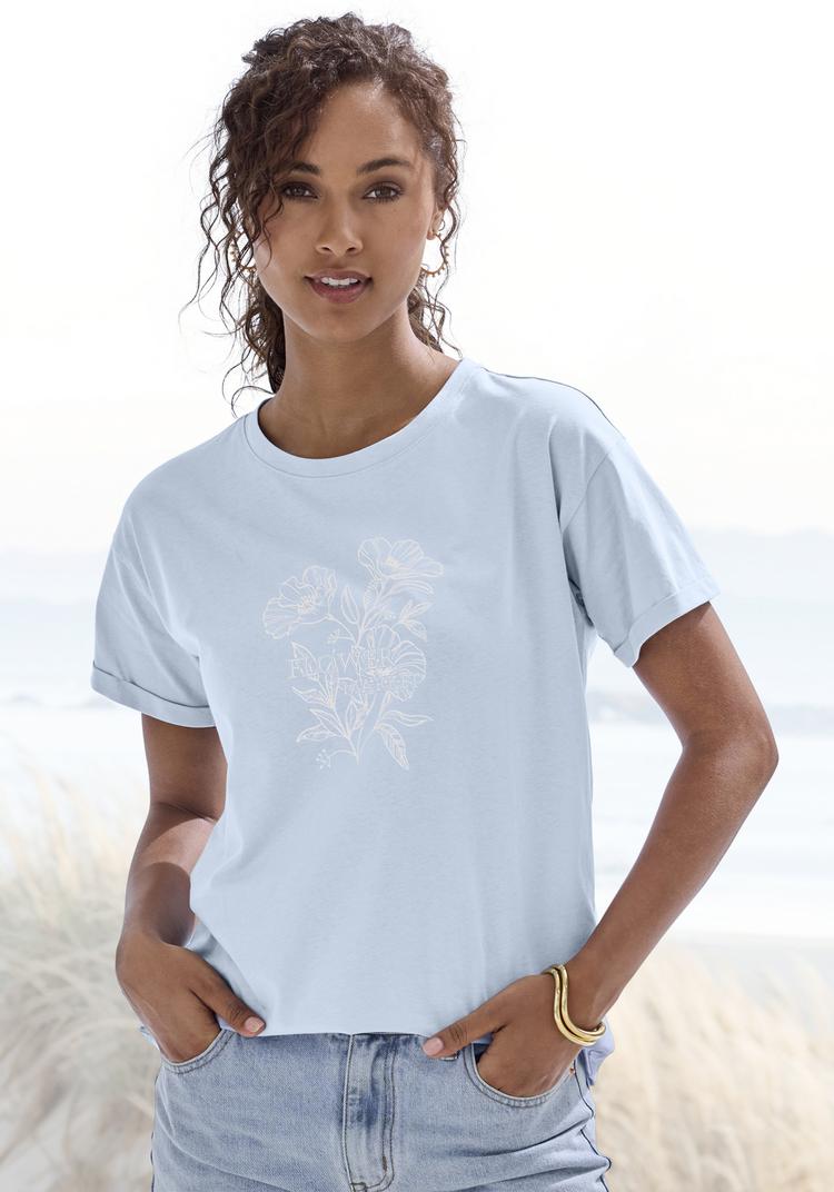 Vivance Vivance T-Shirt T-Shirt Damen - himmelblau - 0 | SportScheck