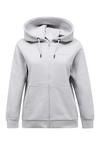 Peak Performance W Original Small Logo Zip Hood Sweatshirt Damen - HELLGR:LIGHT GREY