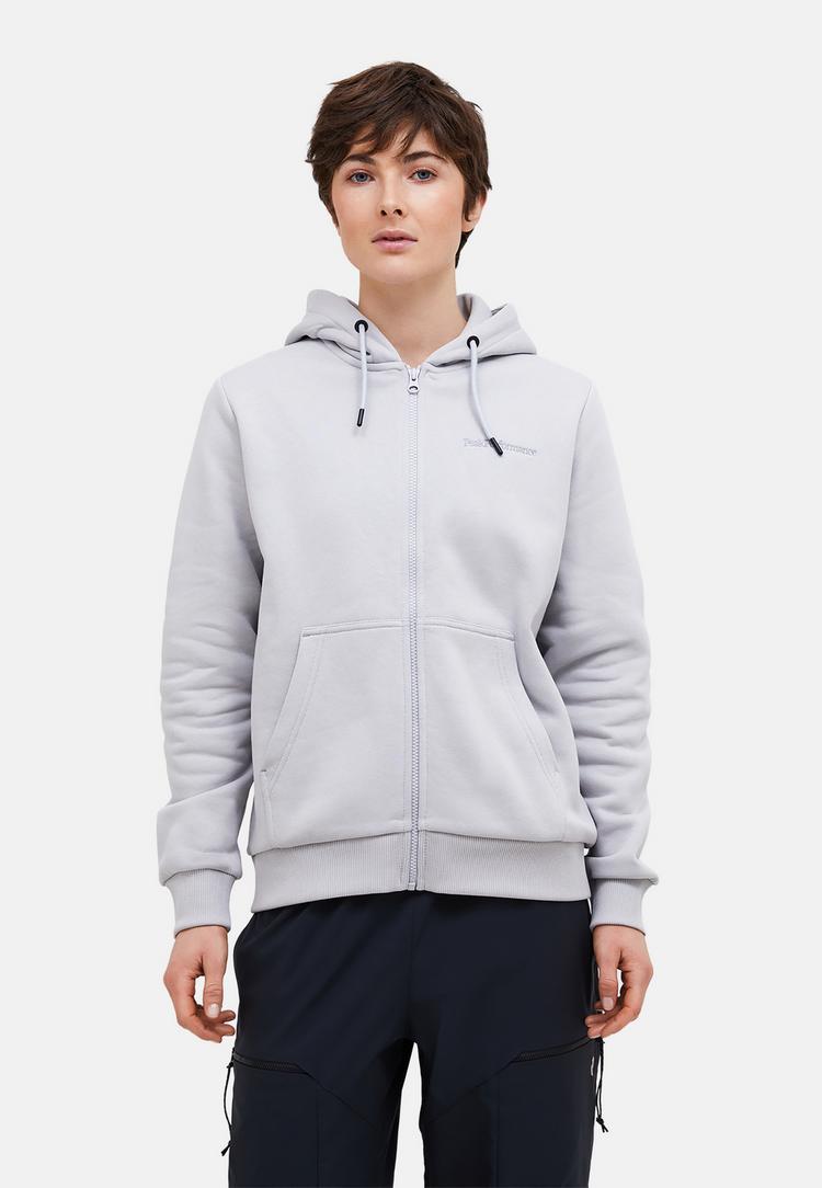 Peak Performance Peak Performance W Original Small Logo Zip Hood Sweatshirt Damen - HELLGR:LIGHT GREY - 1 | SportScheck