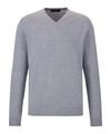 Falke Merino Ultrafine V-Neck Strickpullover Herren - dusty mel. (3268)
