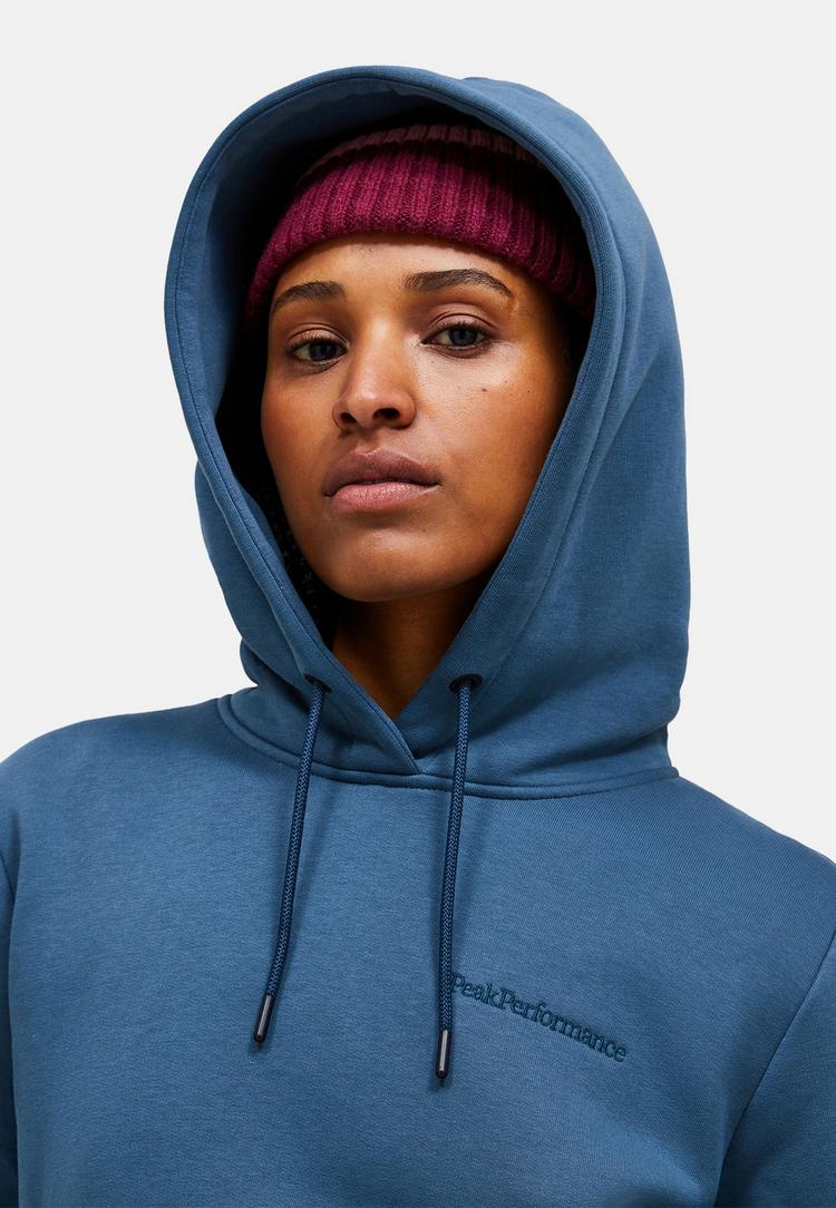 Peak Performance Peak Performance W Original Small Logo Hood Sweatshirt Damen - taubenblau - 2 | SportScheck