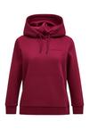 Peak Performance W Original Small Logo Hood Sweatshirt Damen - weinrot