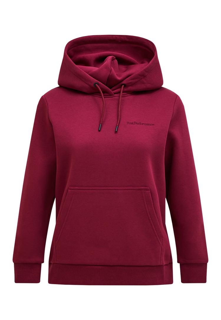 Peak Performance Peak Performance W Original Small Logo Hood Sweatshirt Damen - weinrot - 0 | SportScheck