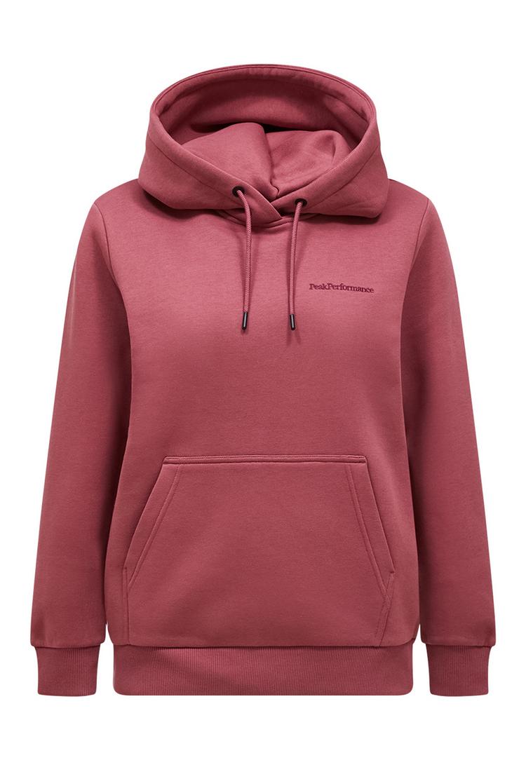 Peak Performance Peak Performance W Original Small Logo Hood Sweatshirt Damen - rotviolett - 0 | SportScheck