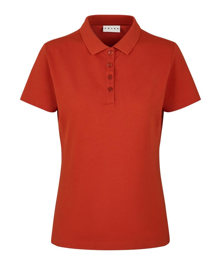 Falke Falke Pima Piqu&eacute; Polo Poloshirt Damen - red clay (8095) - 0 | SportScheck