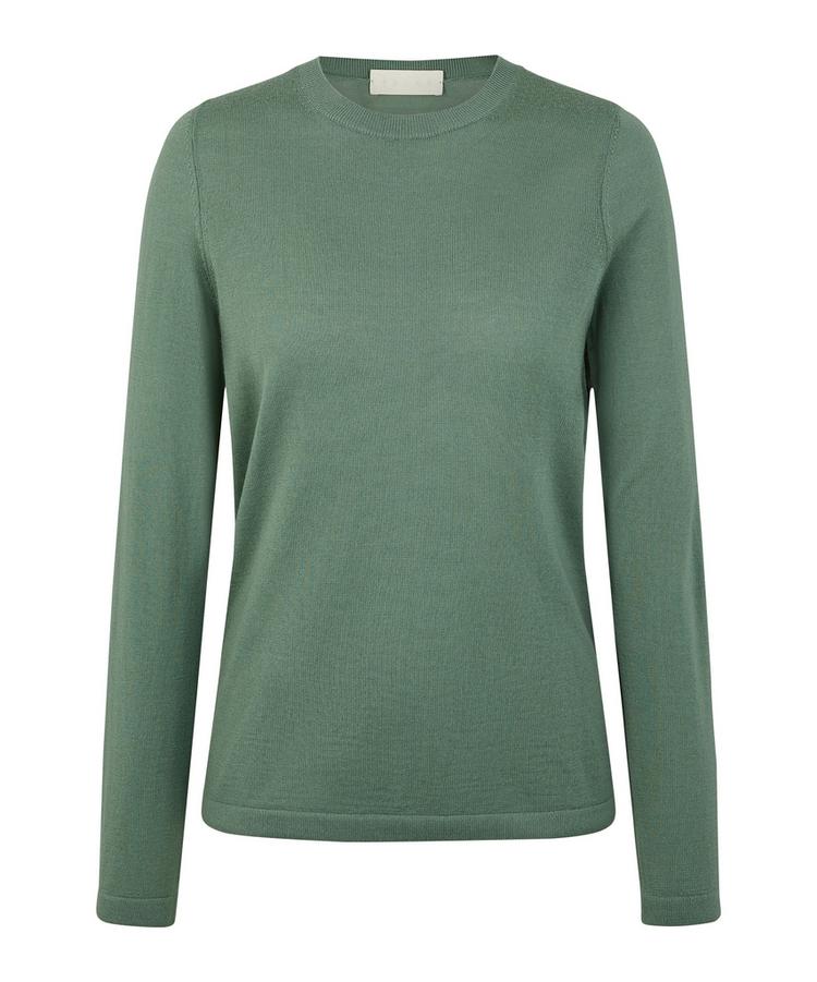 Falke Falke Merino X-fine Crew Neck Strickpullover Damen - sea breeze (7496) - 0 | SportScheck