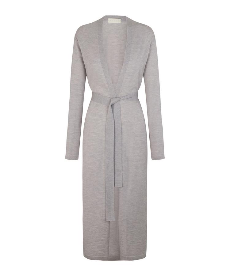 Falke Falke Merino X-Fine Long Cardigan Strickpullover Damen - light grey heather (3106) - 0 | SportScheck