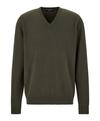 Falke Lambswool V-Neck Strickpullover Herren - loden (7900)