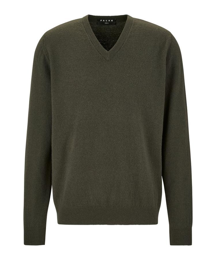 Falke Falke Lambswool V-Neck Strickpullover Herren - loden (7900) - 0 | SportScheck